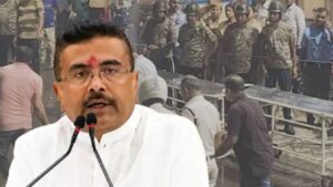 Suvendu Adhikari holds emergency meeting after Chorbagan pandal stampede