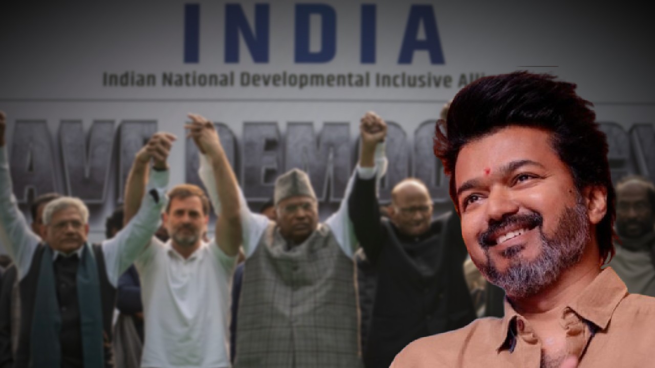 Thalapathy Vijay joins Indi Alliance protest against Gyanesh.