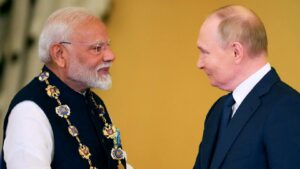 Vladimir Putin highly praises Modi's initiative to end the conflict with Ukraine.