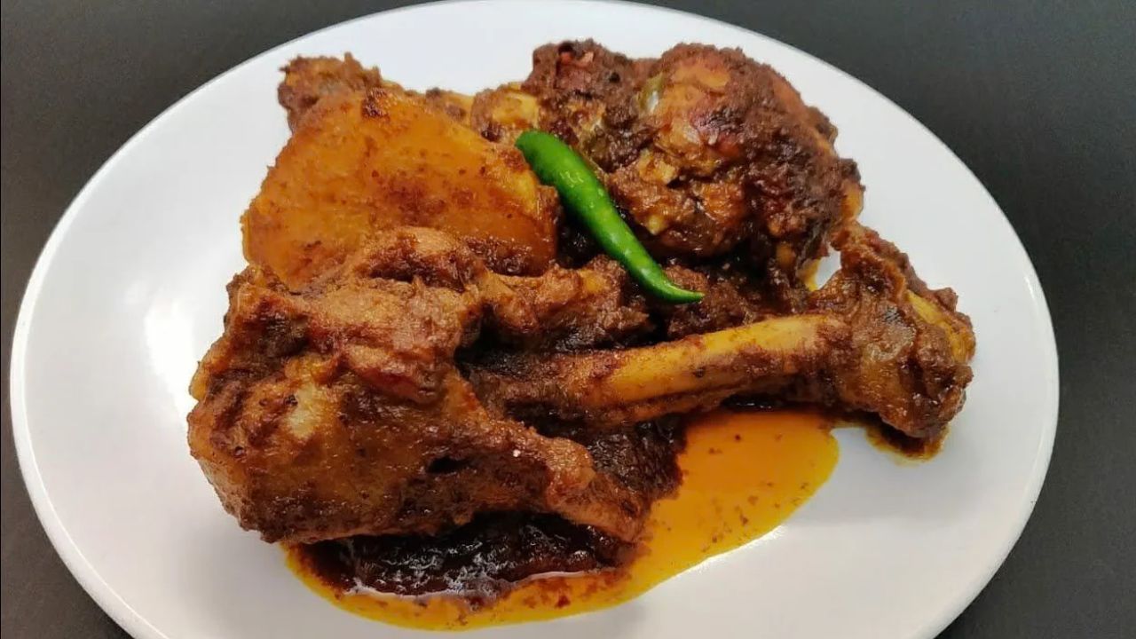 Pujo special smoky chicken recipe 