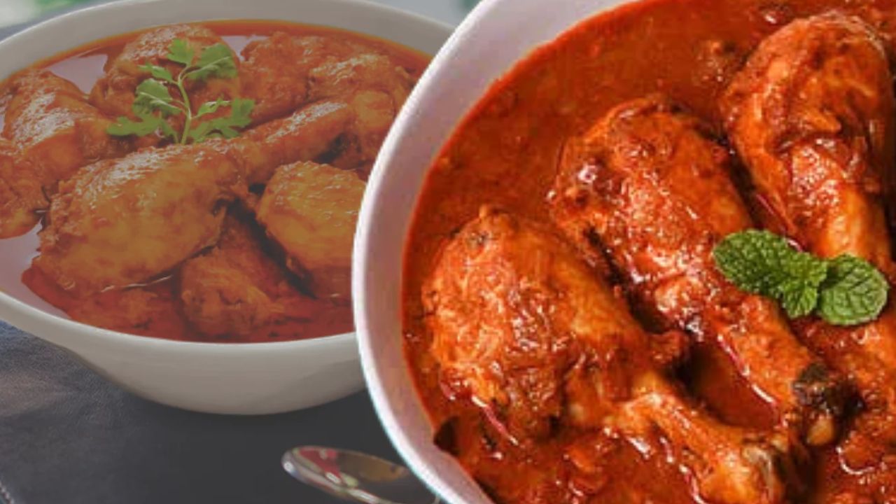 Recipe oil-free chicken curry with just a few ingredients