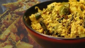 Recipe make a potato-egg stir-fry using just a few ingredients