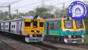 IIndian railways train passengers during the Puja season