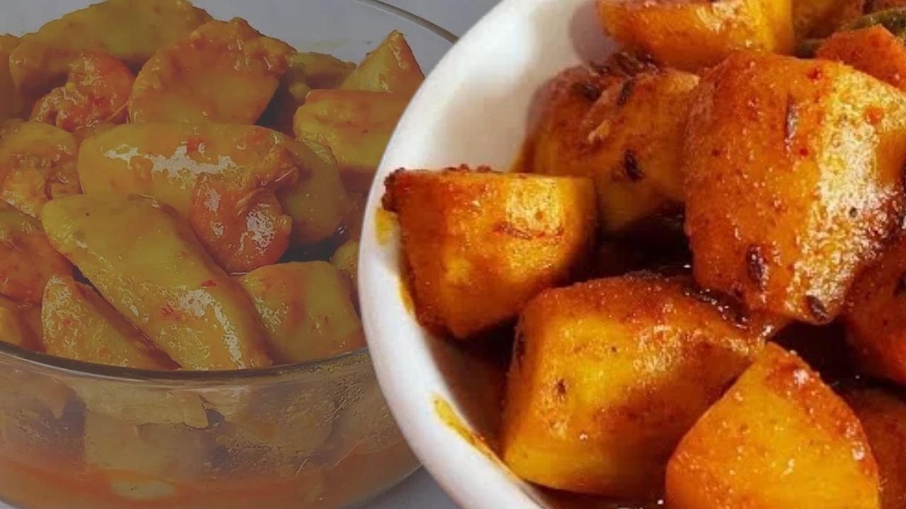 Recipe make a juicy potato and taro root curry with just a few ingredients