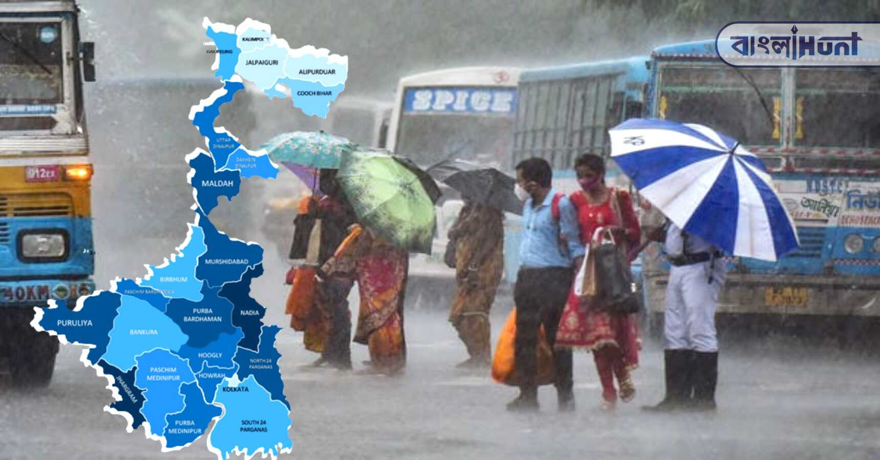 todays Weather report 19 th october of west Bengal
